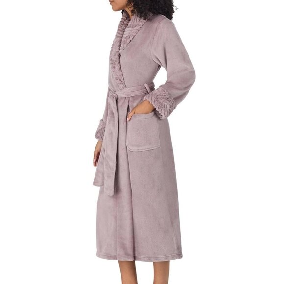 NWT Carole Hochman Women's Shawl Collar Bathrobe Lavender Size S $85 NN9 - Picture 3 of 6